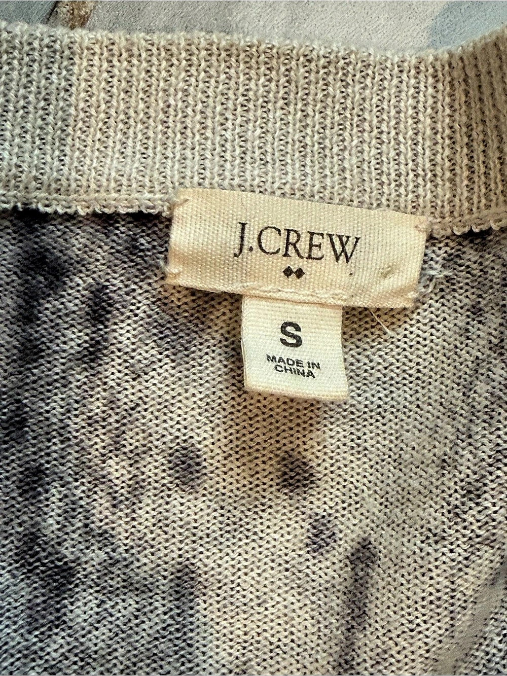 J.CREW Tippi Cardigan Sweater in Caramel Snake Python Print Brown & Gray Small - Picture 3 of 4